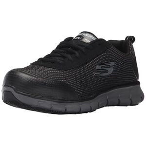 Skechers slip resistant alloy toe memory foam air cooled Synergy Wingo Work Shoe